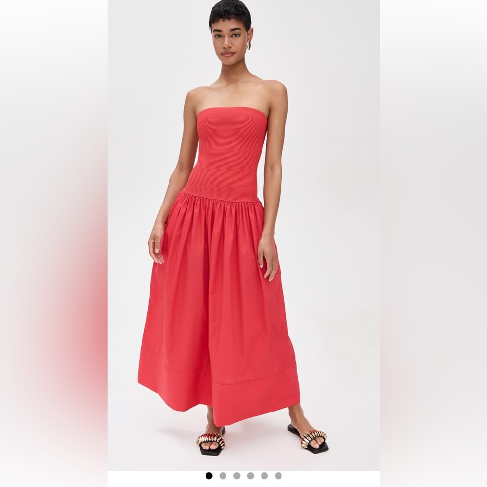Cara Cara Strapless Red Maxi Dress